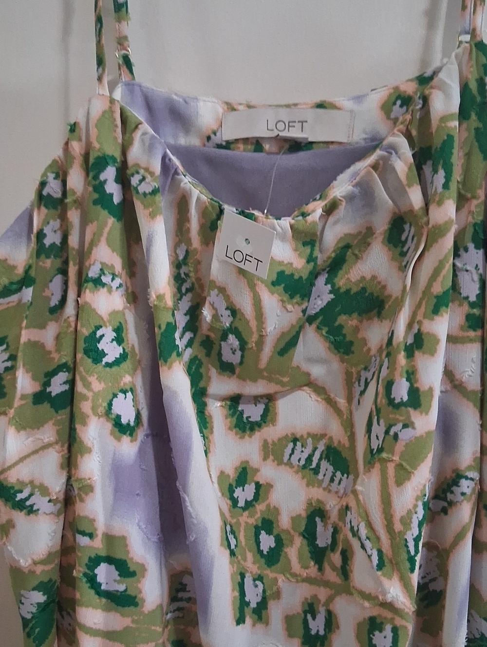 NWT Loft Floral Clip Pleated Mini Pocket Dress Size 8 - Picture 3 of 6